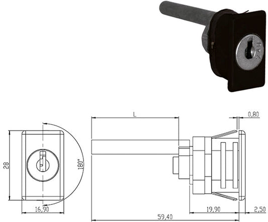 SERRATURE PER MOBILI OMR 163395Q