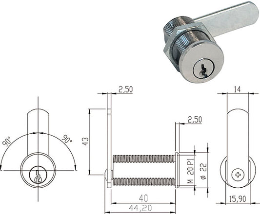 SERRATURE PER MOBILI OMR 63255