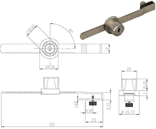 SERRATURE PER MOBILI OMR 220335