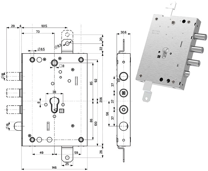 SERRATURE MOTTURA PORTE BLINDATE