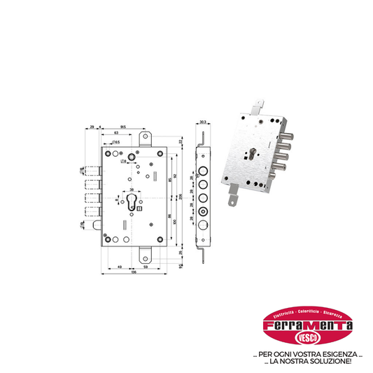 SERRATURE MOTTURA PORTE BLINDATE