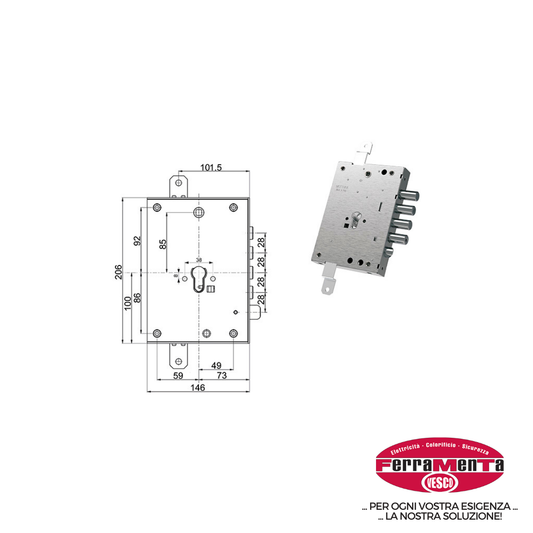 SERRATURE MOTTURA PORTE BLINDATE