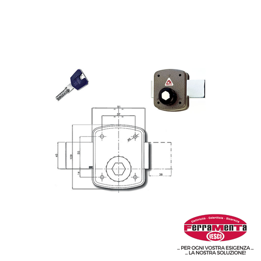 SERRATURE DOM-CR APPLICARE