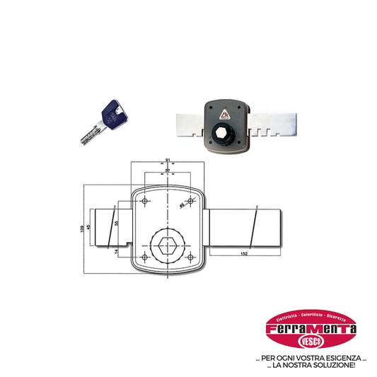 SERRATURE DOM-CR APPLICARE
