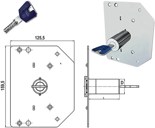 CILINDRI CR RICAMBIO SERIE 3000 *SQUARE* K55 D.29