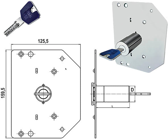 CILINDRI CR RICAMBIO SERIE 3000 *SQUARE* K55 D.29