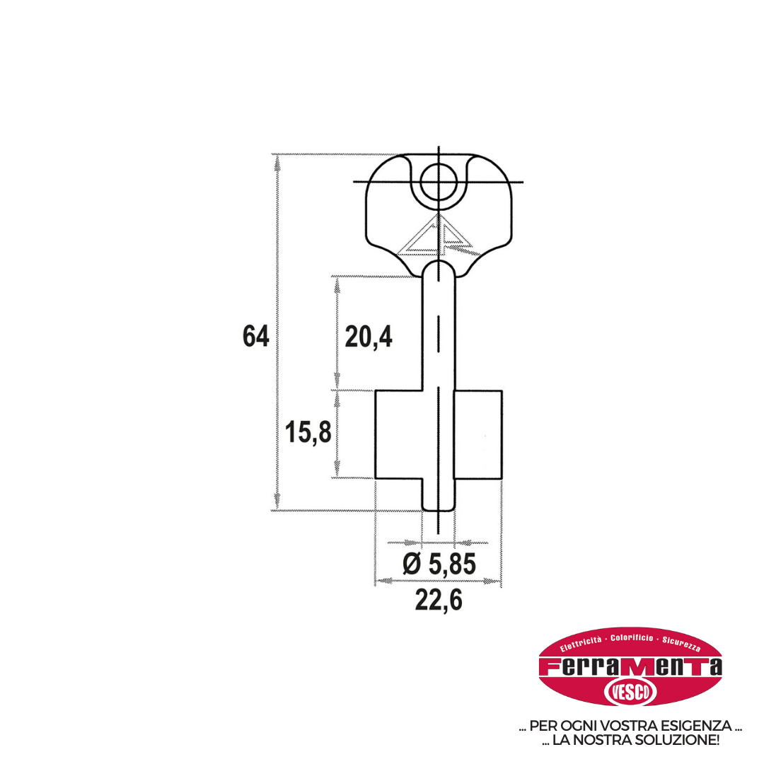 CHIAVI CR S CR13                 DM (Pezzi per confezione: 10) (Cod.art. 847375)