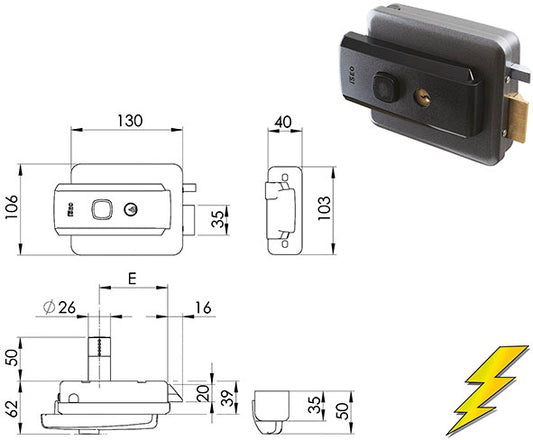 SERRATURE ISEO APPLICARE ELETTRICHE
