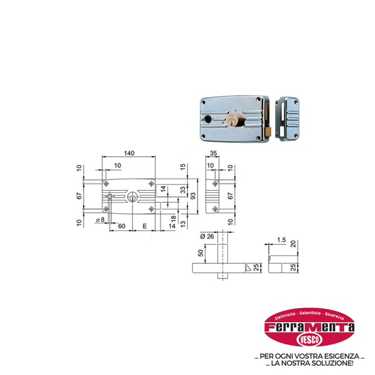 SERRATURE ISEO APPLICARE