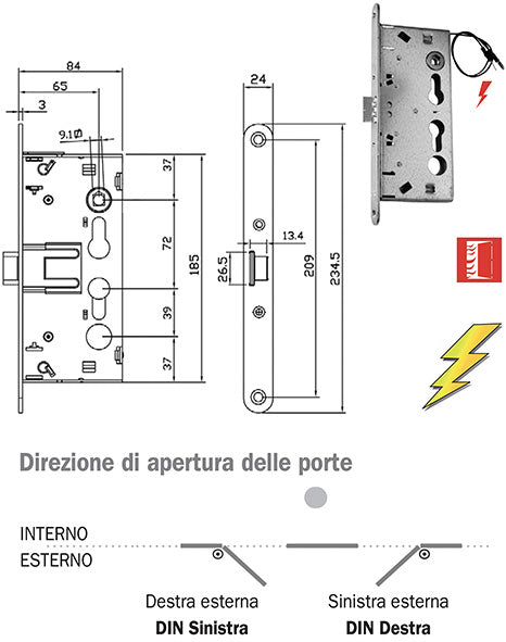 SERRATURE ISEO ANTIPANICO - TAGLIAFUOCO
