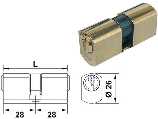 CILINDRI ISEO TONDI SFACCETTATI D.26 842028287