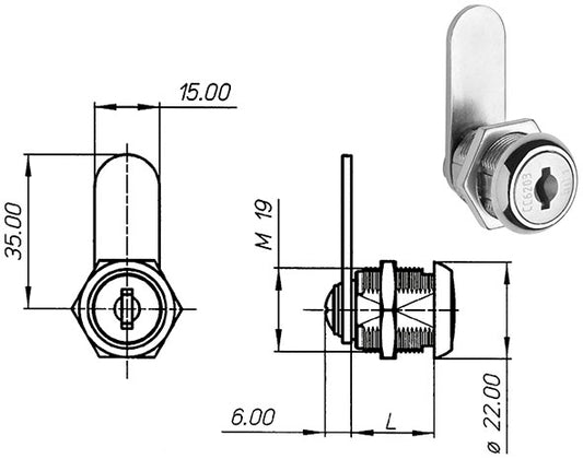 SERRATURE PER MOBILI MERONI 2651