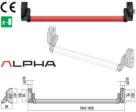 MANIGLIONI ANTIPANICO CISA ALPHA