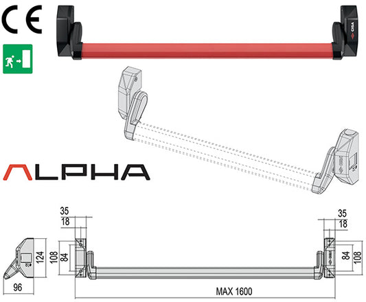 MANIGLIONI ANTIPANICO CISA ALPHA