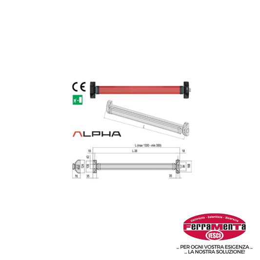 MANIGL.CISA *A* TOUCH 5M801.10 120 (Cod.art. 856235)
