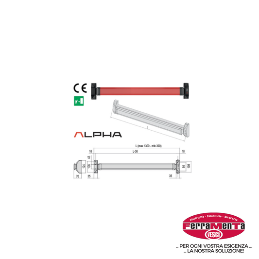 MANIGL.CISA *A* TOUCH 5M816.10 120 (Cod.art. 856246)