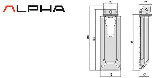 ACCESSORI CISA MANIGLIONI ANTIP. ALPHA
