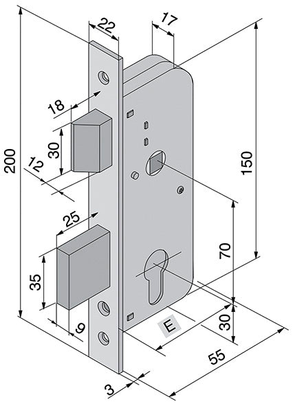 SERRATURE WELKA 061 IMPENNATA