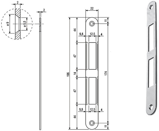 CONTROPIASTRE AGB CENTRO BT F22 ART.1000.01