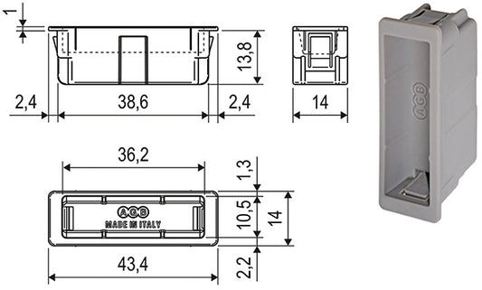 VASCHETTE AGB EASY-FIX POLARIS 2XT ART.2402