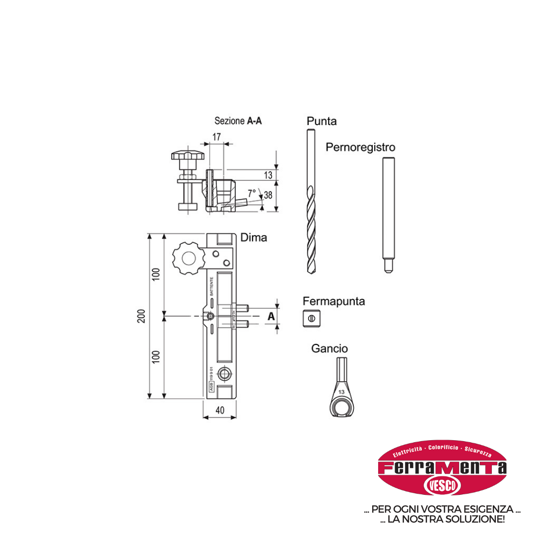 CERNIERE PER LEGNO AGB ANUBA