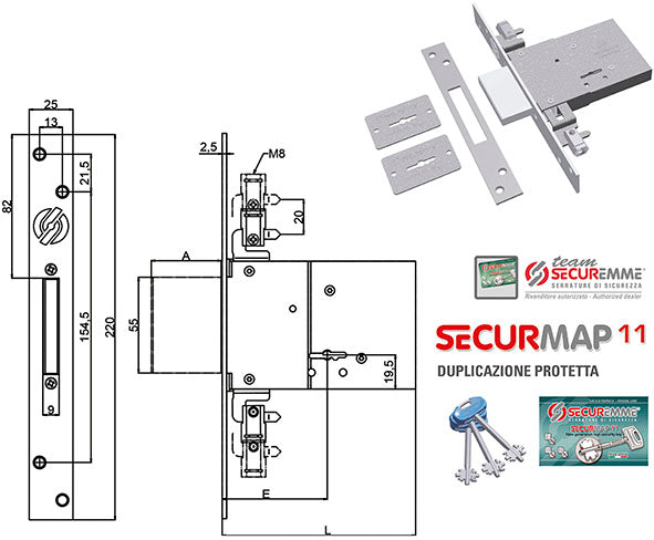 SERRATURE SECUREMME INF. SECURMAP11 TRIPLICI 2003