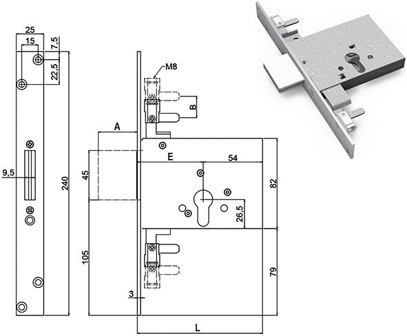 SERRATURE SECUREMME INFILARE
