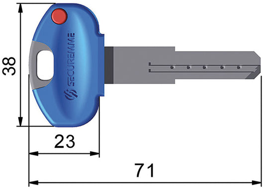 CHIAVI SECUREMME K1 CK1 * DUPLICATO