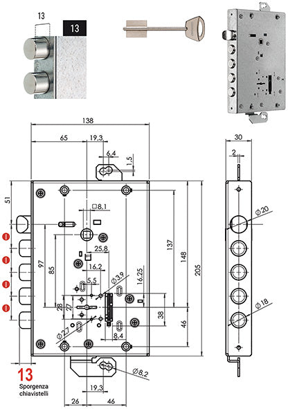 SERRATURE MUL-T-LOCK MATRIX *C* I.28 +10