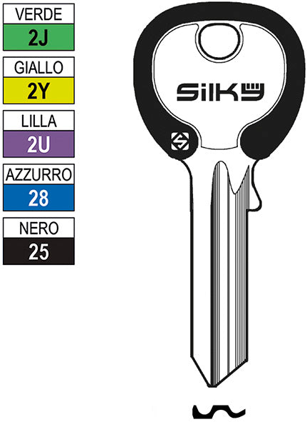 CH.SILCA N UNIV. SILKY 5S UL051DZ1 (Pezzi per confezione: 100) (Cod.art. 880030)