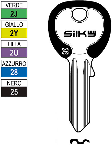 CH.SILCA N UNIV. SILKY 4D UL052DZ1 (Pezzi per confezione: 100) (Cod.art. 880032)