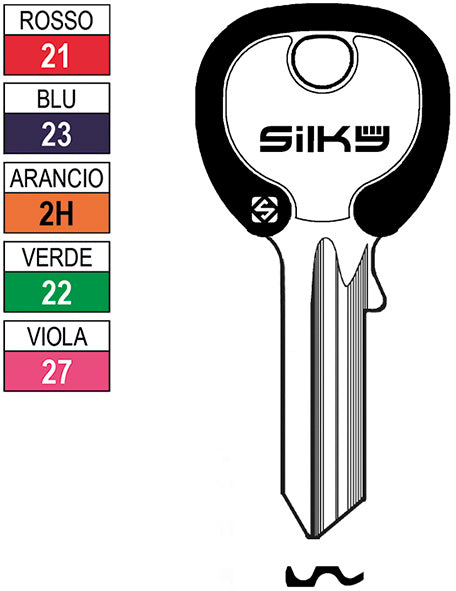 CH.SILCA N UNIV. SILKY 4S UL053DZ (Pezzi per confezione: 100) (Cod.art. 880035)