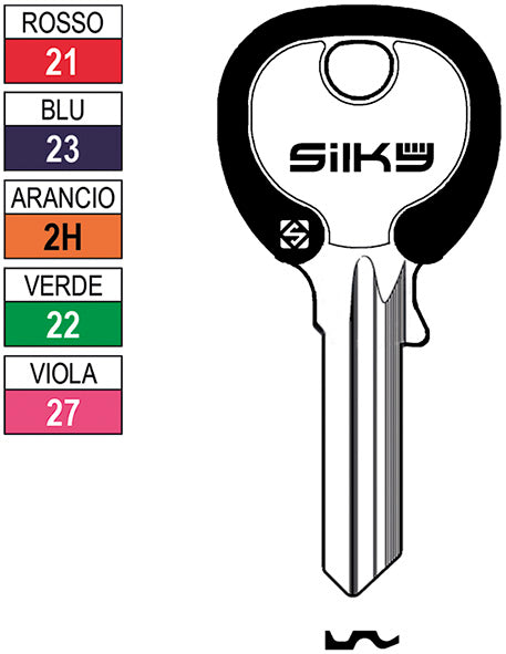 CH.SILCA N UNIV. SILKY 5SP UL059DZ (Pezzi per confezione: 100) (Cod.art. 880039)