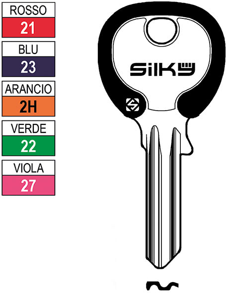 CH.SILCA N CISA SILKY CS7DZ (Pezzi per confezione: 100) (Cod.art. 880092)