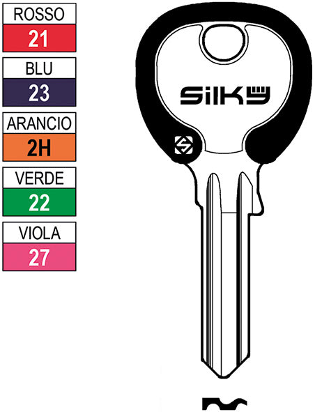 CH.SILCA N ISEO SILKY IE3DZ (Pezzi per confezione: 100) (Cod.art. 880106)