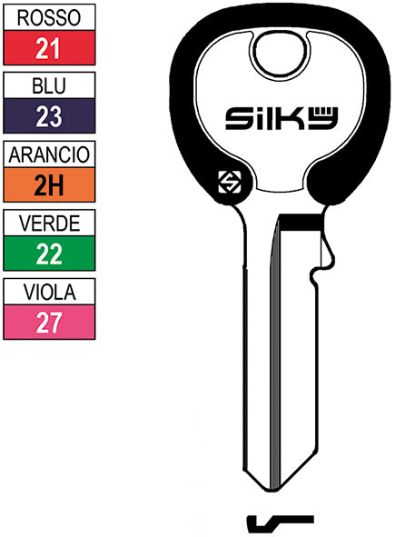 CH.SILCA N VIRO SILKY VI080DZ (Pezzi per confezione: 100) (Cod.art. 880130)