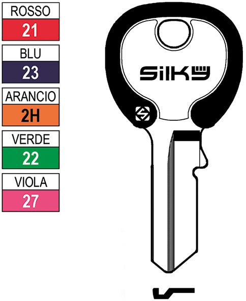 CH.SILCA N VIRO SILKY VI082DZ (Pezzi per confezione: 100) (Cod.art. 880134)