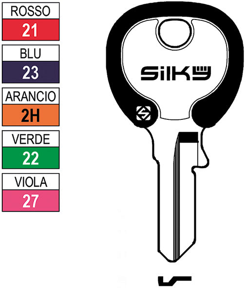 CH.SILCA N VIRO SILKY VI084DZ (Pezzi per confezione: 100) (Cod.art. 880136)