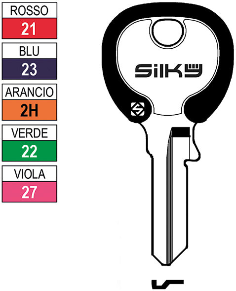 CH.SILCA N VIRO SILKY VI086DZ (Pezzi per confezione: 100) (Cod.art. 880138)