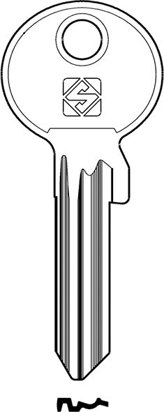 CH.SILCA N CISA CS13X-10 ACCIAIO (Pezzi per confezione: 20) (Cod.art. 880366)