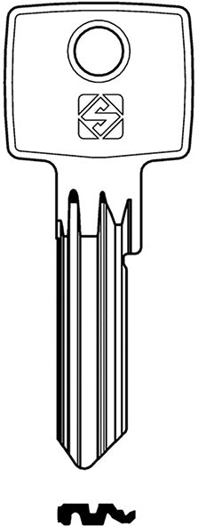 CH.SILCA N ISEO IE39-10 ACCIAIO (Pezzi per confezione: 10) (Cod.art. 880540)