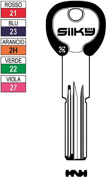 CHIAVI PUNZONATE SILKY AGB8DZ