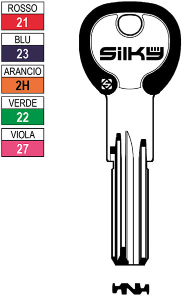 CH.SILCA P ISEO SILKY IE26DZ (Pezzi per confezione: 25) (Cod.art. 881180)