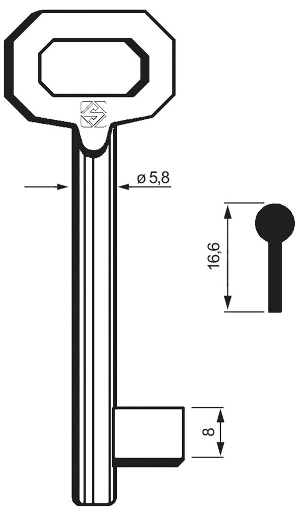 CH.SILCA PATENT PASS. 5011-30H (Pezzi per confezione: 25) (Cod.art. 883062)