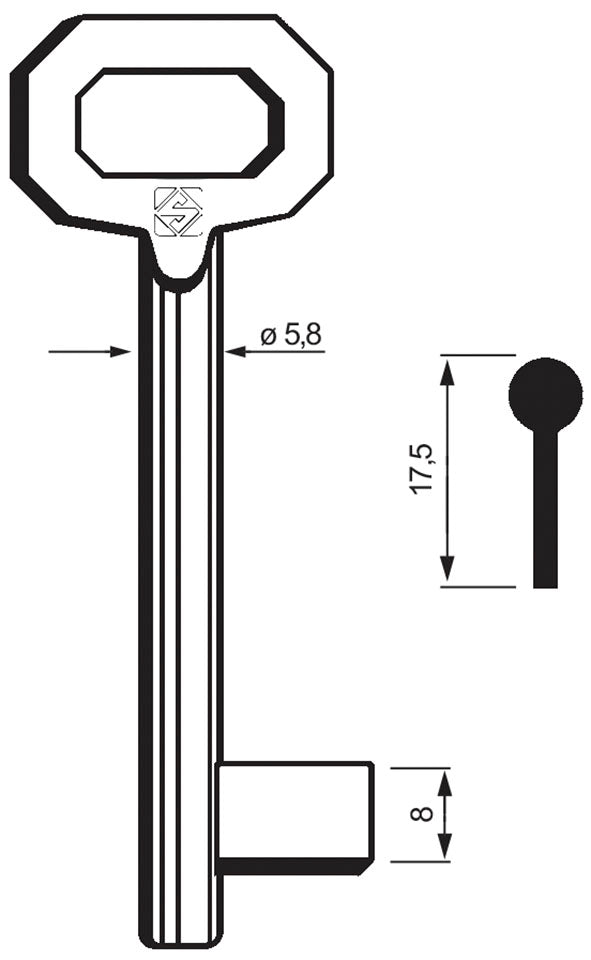 CH.SILCA PATENT PASS. 5012-30H (Pezzi per confezione: 25) (Cod.art. 883064)