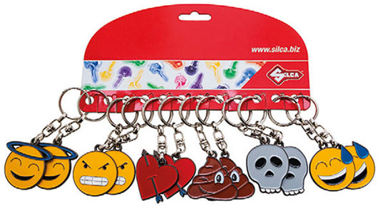 PORTACHIAVI SILCA EMOJI KIT 12PZ N.6 SOGGETTI (2X)