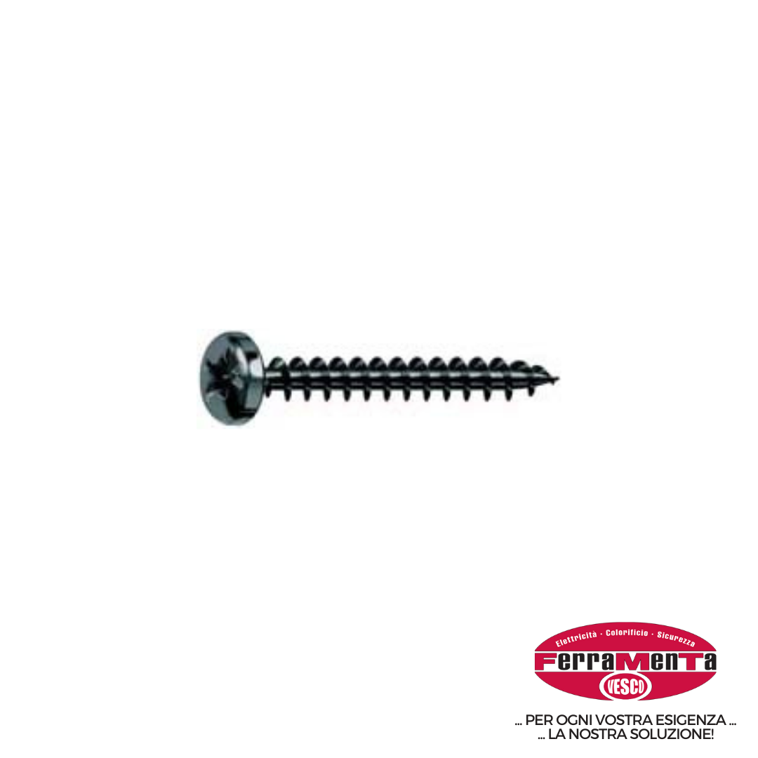 VITI PANELVIT TC NEROPLUS   4  X 25 (Pezzi per confezione: 500) (Cod.art. 935122)