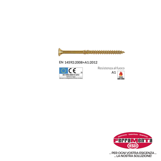 VITI LEGNO TECFI TORX TT02   10X380 (Pezzi per confezione: 50) (Cod.art. 937570)