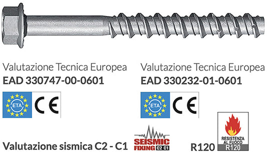 VITI CALCESTRUZZO TECFI HXE-01
