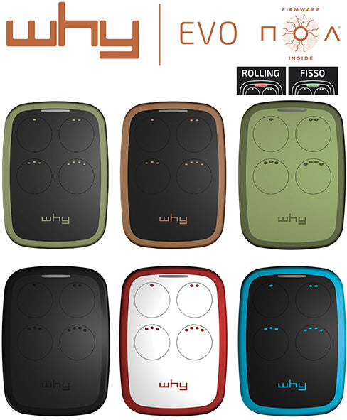 RADIOCOMANDI LOGATI * MULTIFREQUENZA WHY EVO NOA